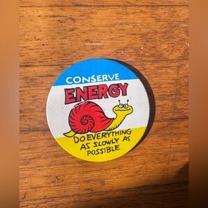 70s Vintage Hand Painted Snail Pin